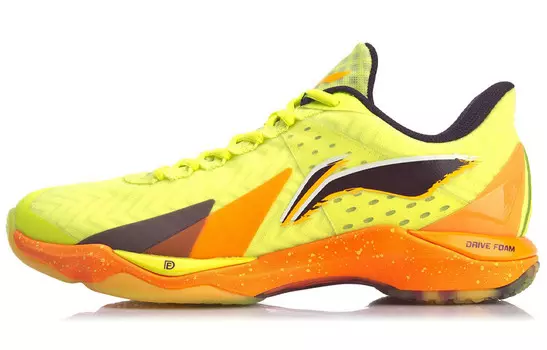 Кроссовки для бадминтона Raid Unisex Low-top Fluorescent Green-Orange Lining