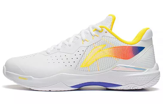 Кроссовки для бадминтона Thunder Series унисекс с низким верхом белого цвета Lining