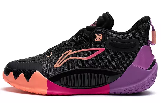 Кроссовки для баскетбола JB1 Kids GS Low-top Black/Fluescent Light Orange Lining Young, черный