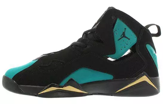 Кроссовки для баскетбола True Flight Vintage женские с высоким верхом, черные/зеленые Jordan