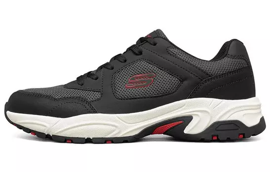 Кроссовки для бега Alertness мужские с низким верхом, черные/красные Skechers