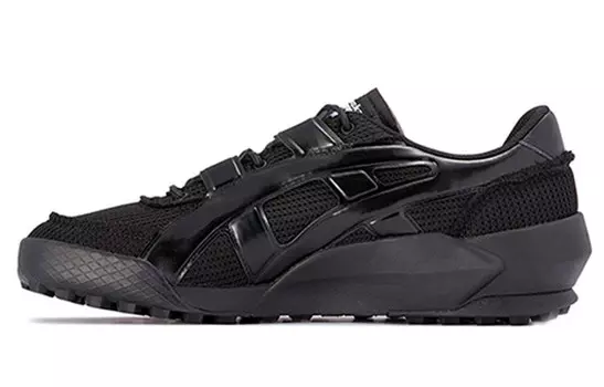 Кроссовки для бега Big Logo Trainer унисекс с низким верхом черного цвета Onitsuka Tiger