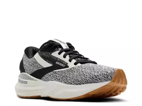 Кроссовки для бега Brooks Adrenaline GTS 24 — мужские, белые/черные в крапинку