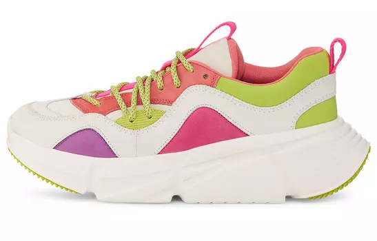 Кроссовки для бега Calle Lace женские с низким верхом Party Spots белые Ugg