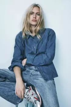 Кроссовки для бега contrast ZARA, черный