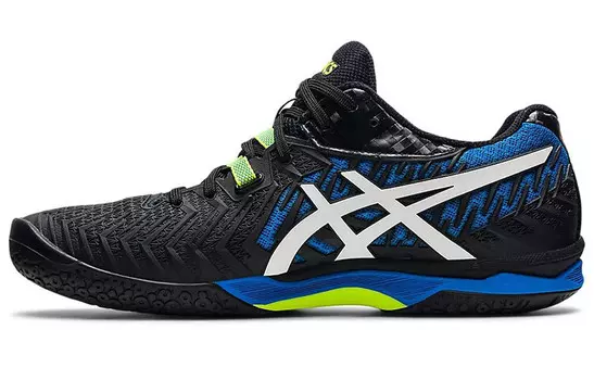 Кроссовки для бега Court Control FF 2 мужские с низким верхом, черные/белые/синие Asics