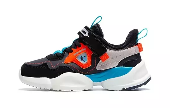 Кроссовки для бега для детей дошкольного возраста Qiaodan, черный/белый