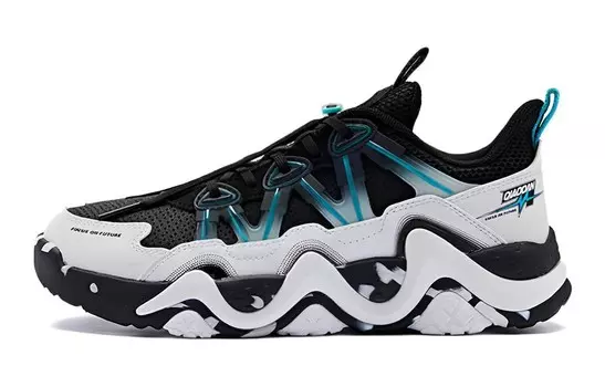 Кроссовки для бега для детей. Начальная школа Qiaodan, цвет Black/ White