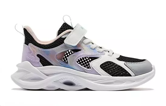 Кроссовки для бега для детей. Начальная школа Qiaodan, черный/фиолетовый