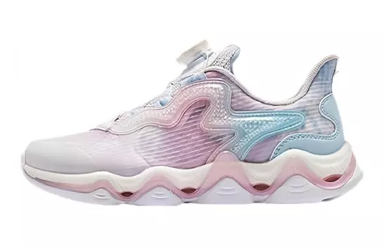 Кроссовки для бега для детей. Начальная школа Qiaodan, цвет Light purple/skyline blue