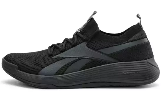 Кроссовки для бега Dmx Comfort унисекс с низким верхом черного цвета Reebok