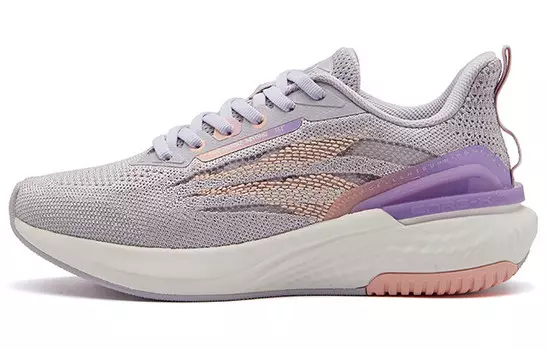Кроссовки для бега E Toughness 1.0 женские с низким верхом серый/светло-фиолетовый 361°