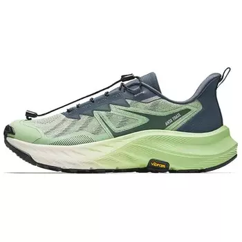 Кроссовки для бега Explore The Wilderness для мужчин с низким верхом Evergreen Green / Rock Lime / Dawn Orange Anta