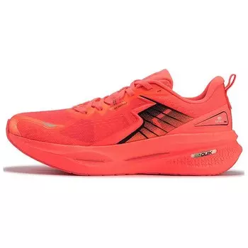 Кроссовки для бега Float мужские с низким верхом флуоресцентные цвета бегония розовый / обсидиан черный 361°