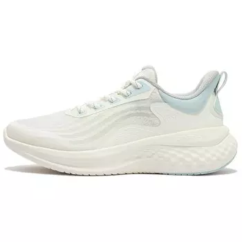 Кроссовки для бега Flying Feather 2.0 женские с низким верхом, белый/зеленый 361°