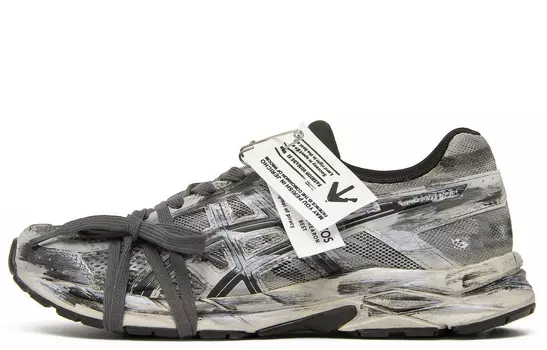 Кроссовки для бега Gel-Contend 4 мужские с низким верхом серые/серебристые Asics