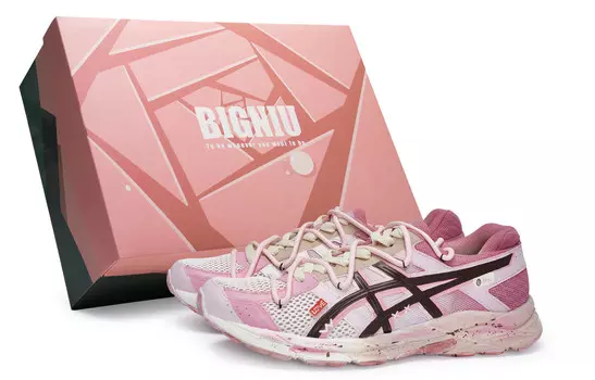 Кроссовки для бега Gel-Contend 4 женские с низким верхом, белый/коричневый Asics