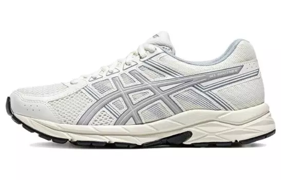 Кроссовки для бега Gel-Contend 4 женские с низким верхом, белый/серый Asics