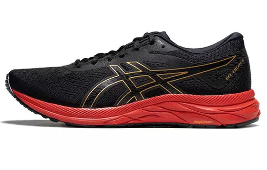 Кроссовки для бега Gel-Excite 6 мужские с низким верхом, черные/красные Asics