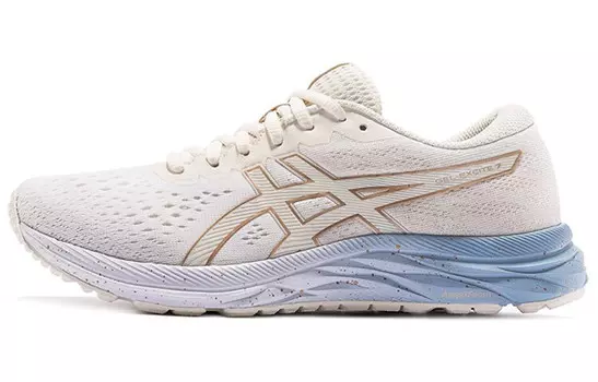 Кроссовки для бега Gel-Excite 7 женские с низким верхом бежево-синие Asics