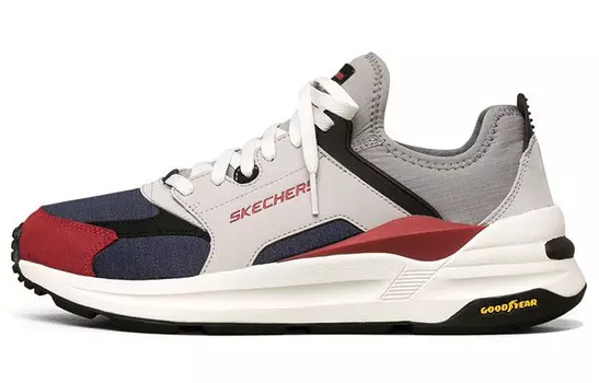 Кроссовки для бега Global Jogger для мужчин с низким верхом, серые/темно-синие Skechers