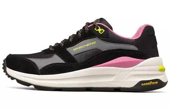 Кроссовки для бега Global Jogger женские с низким верхом, черные Skechers