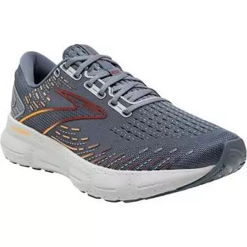 Кроссовки для бега Glycerin 20 мужские Brooks, цвет Grey/Chili Oil/Orange