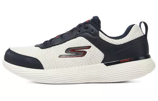 Кроссовки для бега Go Run 400 V2 мужские с низким верхом белые/темно-синие/красные Skechers