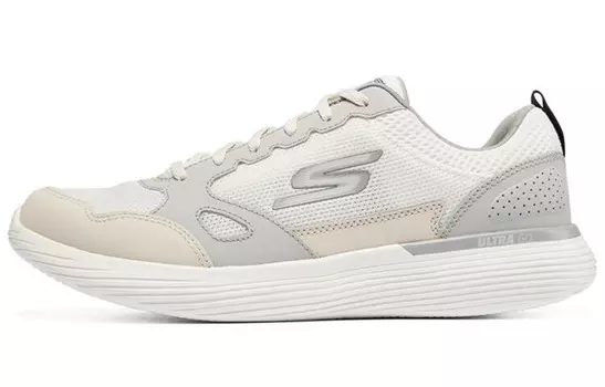 Кроссовки для бега Go Run 400 V2 мужские с низким верхом серые/белые/розовые Skechers
