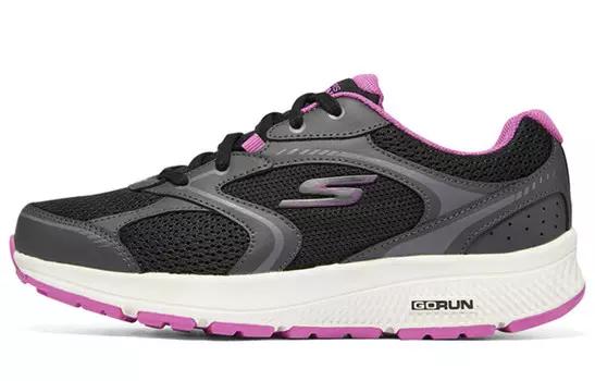 Кроссовки для бега Go Run Consistent женские с низким верхом, черные/фиолетовые Skechers