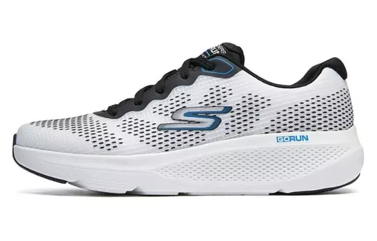 Кроссовки для бега GO RUN Elevate мужские с низким верхом белого/черного цвета Skechers