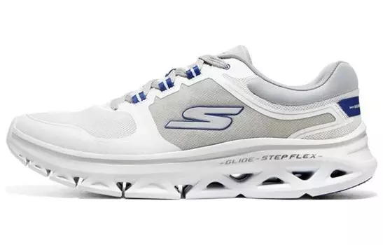 Кроссовки для бега Go Run Glide-Step мужские с низким верхом белого/королевского синего цвета Skechers
