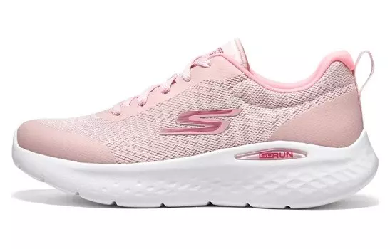 Кроссовки для бега Go Run Lite женские с низким верхом розовые/белые Skechers