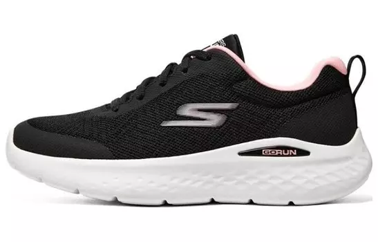 Кроссовки для бега Go Run Lite женские с низким верхом, черные/белые/розовые Skechers