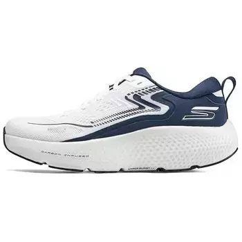 Кроссовки для бега Go Run Max Road 6 мужские с низким верхом белого/темно-синего цвета Skechers