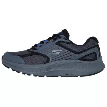 Кроссовки для бега GO RUN мужские с низким верхом, угольно-серые/синие Skechers