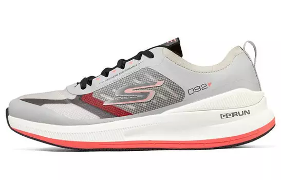 Кроссовки для бега Go Run Pulse для мужчин с низким верхом серо-оранжевого цвета Skechers