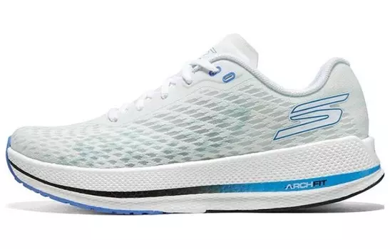 Кроссовки для бега Go Run Razor 4 женские с низким верхом, белые/синие Skechers