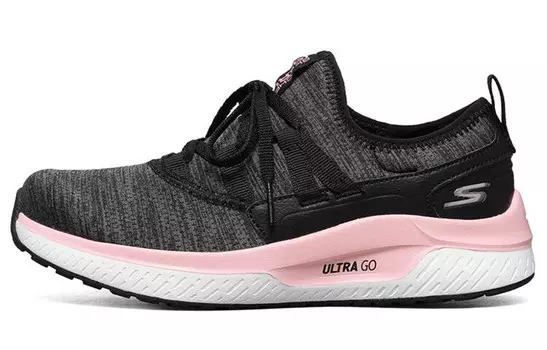 Кроссовки для бега Go Run Steady женские с низким верхом, черные/розовые Skechers