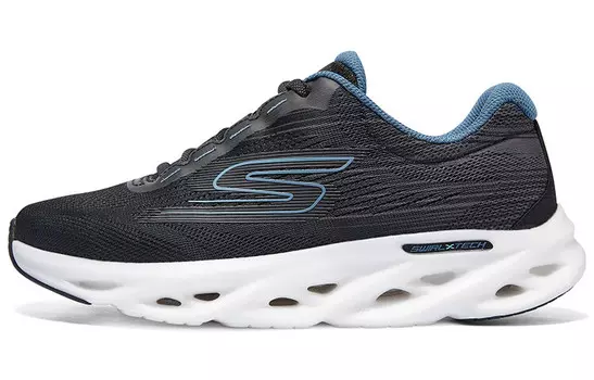 Кроссовки для бега GO RUN Swirl Tech Speed женские с низким верхом, черные Skechers