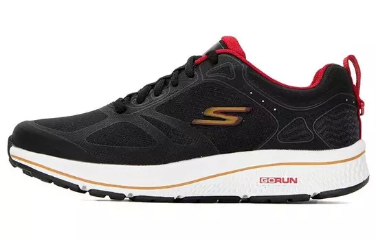 Кроссовки для бега GO RUN женские с низким верхом, черные/красные Skechers