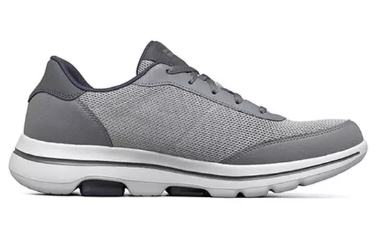 Кроссовки для бега Go Walk 5 мужские с низким верхом серые / темно-синие Skechers