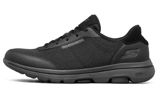 Кроссовки для бега Go Walk 5 мужские с низким верхом, черные/угольные Skechers