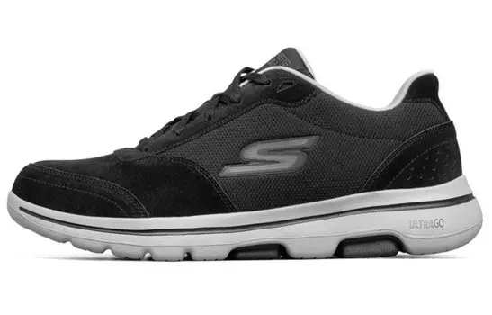 Кроссовки для бега Go Walk 5 мужские с низким верхом, черные/белые Skechers