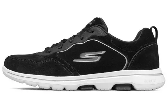 Кроссовки для бега Go Walk 5 женские с низким верхом, черные/белые Skechers