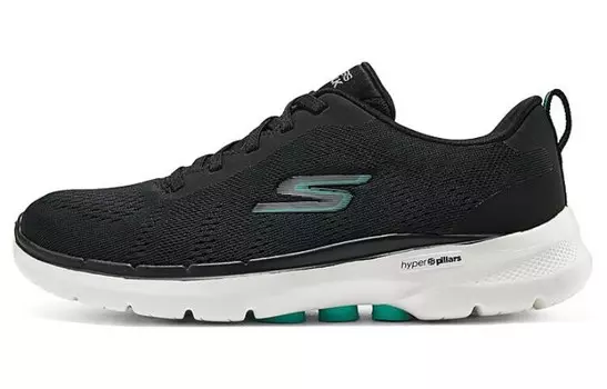 Кроссовки для бега Go Walk 6 женские с низким верхом, черные Skechers