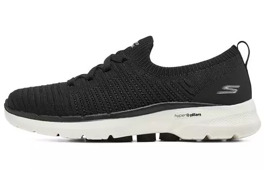Кроссовки для бега Go Walk 6 женские с низким верхом, черные Skechers