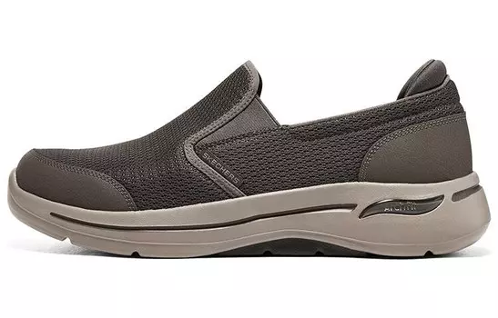 Кроссовки для бега Go Walk Arch Fit для мужчин с низким верхом коричневого цвета Skechers