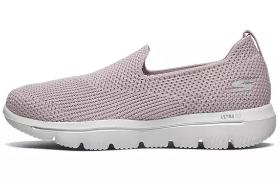 Кроссовки для бега Go Walk Evolution Ultra женские с низким верхом цвета нюд-розовый Skechers