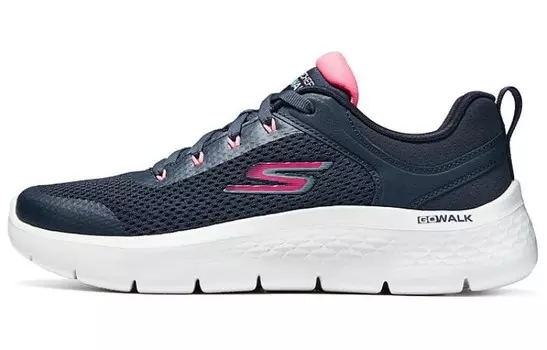 Кроссовки для бега Go Walk Flex женские с низким верхом, черные/красные Skechers